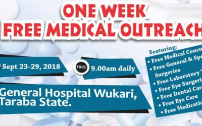 TY Danjuma Foundation in partnership with Pro-Health International brings free one week medical outreach to Wukari