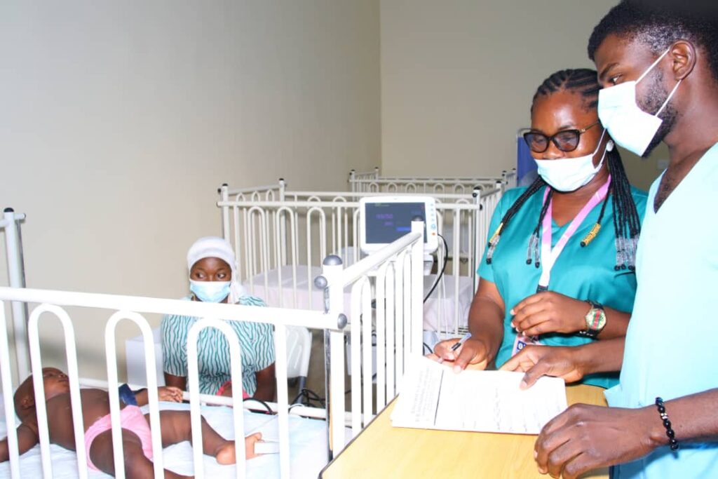 A Ward in the Kuru Danjuma Hospital for Children